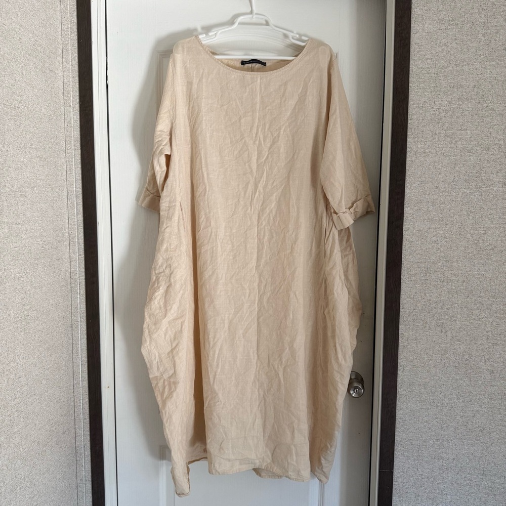 Chic Cream Beige Maxi Dress